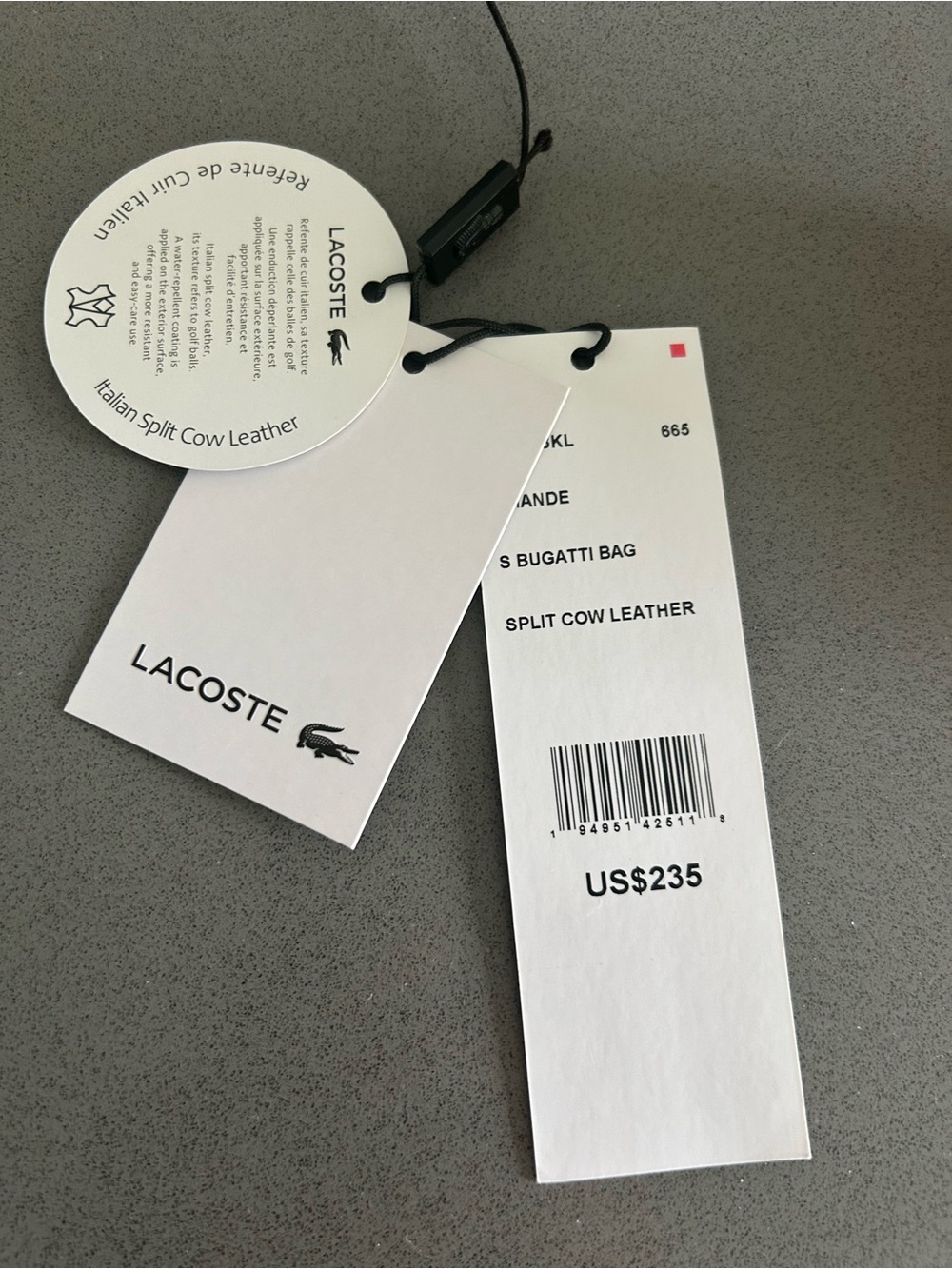 Lacoste Small Bugatti Crossbody - Picture 9 of 10